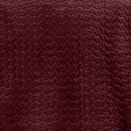 Bianca Fine Linens Attica Velvet Bedspread - Attica Velvet Burgundy Bedspread