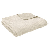 Bianca Fine Linens Attica Velvet Bedspread - Attica Velvet Natural Bedspread