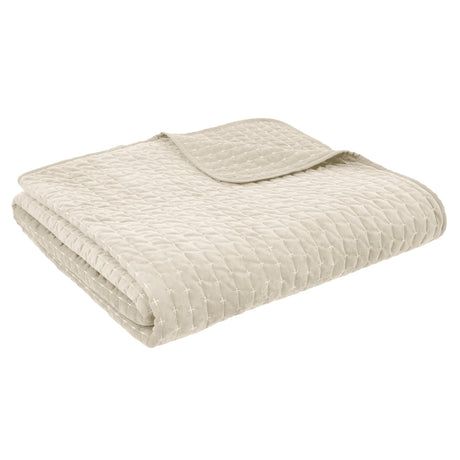 Bianca Fine Linens Attica Velvet Bedspread - Attica Velvet Natural Bedspread