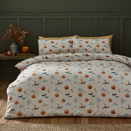 Catherine Lansfield Halloween Highland Cow Duvet Cover Set 4