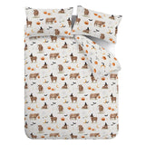 Catherine Lansfield Halloween Highland Cow Duvet Cover Set - Natural - Halloween Highland Cow Duvet Set