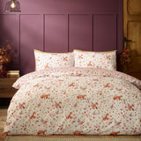 Catherine Lansfield Woodland Fox Duvet Cover Set - Natural - Woodland Fox Duvet Set