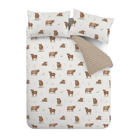 Angus Highland Cow Duvet Cover by Catherine Lansfield