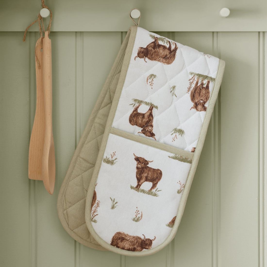 Catherine Lansfield Angus Highland Cow 100% Cotton Oven Glove