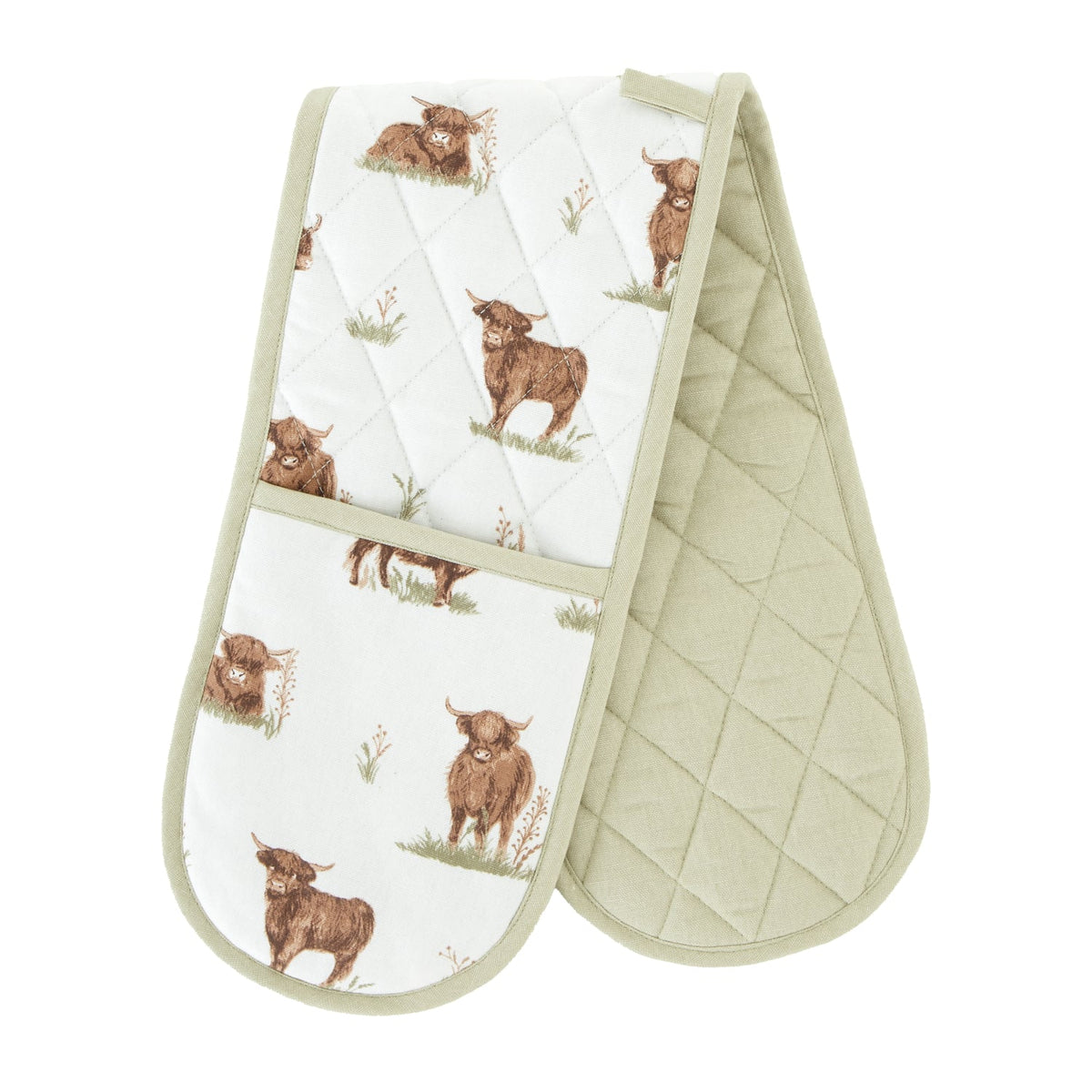 Catherine Lansfield Angus Highland Cow Oven Glove - Angus Highland Cow Oven Glove