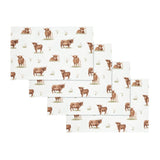 Catherine Lansfield Angus Highland Cow Placemat 4 Pack - Angus Highland Cow Placemats