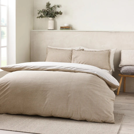 Catherine Lansfield Oxford Pinstripe Duvet Cover Set - Navy Blue image 9