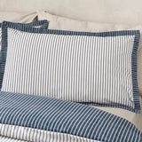 Catherine Lansfield Oxford Pinstripe Duvet Cover Set - Navy Blue image 3