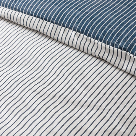 Catherine Lansfield Oxford Pinstripe Duvet Cover Set - Natural image 2