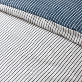 Catherine Lansfield Oxford Pinstripe Duvet Cover Set - Navy Blue image 2