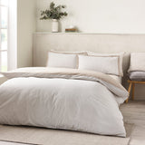 Catherine Lansfield Oxford Pinstripe Duvet Cover Set - Oxford Pinstripe Natural Duvet Set