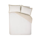 Catherine Lansfield Oxford Pinstripe Duvet Cover Set - Oxford Pinstripe Natural Duvet Set