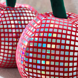 Catherine Lansfield Disco Cherries Filled Cushion 20cm x 25cm - Pink - Disco Cherries Cushion