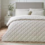 Catherine Lansfield Corded Leaves Bedspread - Champagne Gold - Corded Leaves Champagne Bedspread