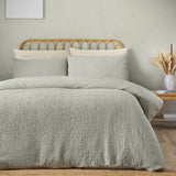 Catherine Lansfield Crinkle Seersucker Duvet Cover Set
