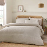 Catherine Lansfield Crinkle Seersucker Duvet Cover Set