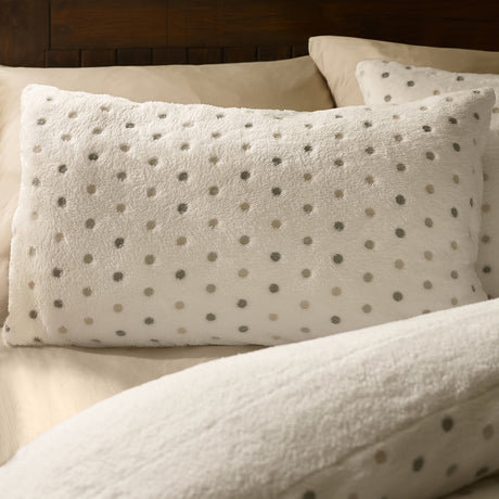 Catherine Lansfield Cosy Spot Duvet Cover Set - Cream - Cosy Spot Duvet Set