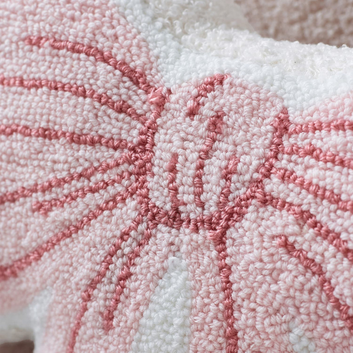 Catherine Lansfield Bow Filled Cushion 45cm x 43cm - Pink - Bow Cushion