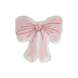 Catherine Lansfield Bow Filled Cushion 45cm x 43cm - Pink - Bow Cushion