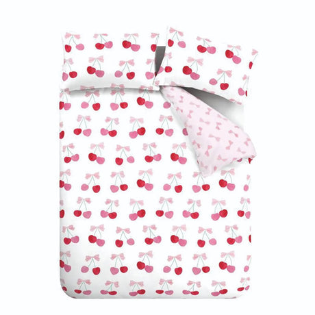 Cherries and Bows Duvet Cover by Catherine Lansfield