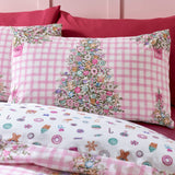 Catherine Lansfield Christmas Sweets and Treats Duvet Cover Set - Pink - Christmas Sweets And Treats Duvet Set