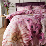 RHS Rosemoor Floral Duvet Cover Set - Pink - Rosemoor Floral