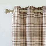 Catherine Lansfield Cullen Thermal Check Eyelet Curtains - Green image 8