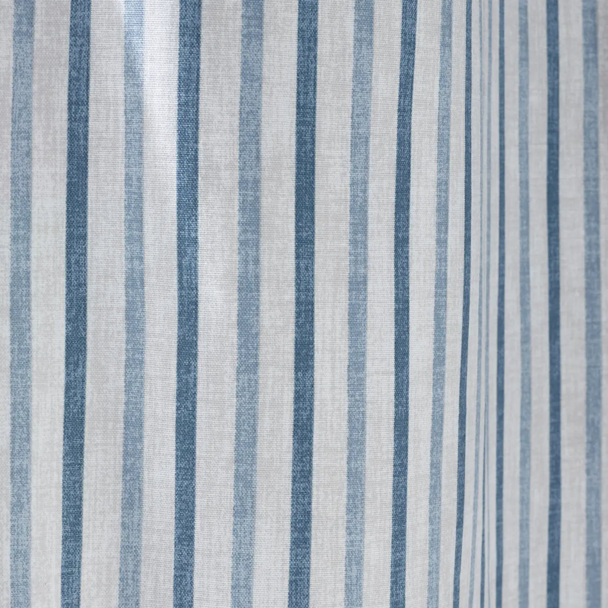 Catherine Lansfield Logan Stripe Eyelet Curtains - Blue image 3