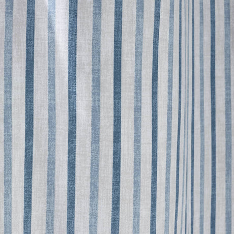 Catherine Lansfield Logan Stripe Eyelet Curtains - Blue Light Filtering Polycotton - Logan Stripe Blue
