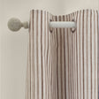 Catherine Lansfield Logan Stripe Eyelet Curtains - Natural Light Filtering Polycotton