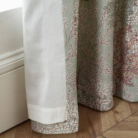 Catherine Lansfield Woodland Trees Pencil Pleat Tape Top Curtains Dimout Thermal - Green - Woodland Trees Curtains
