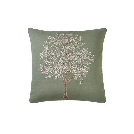 Catherine Lansfield Woodland Trees Filled Cushion 45cm x 45cm - Green - Woodland Trees Cushion Mage 3