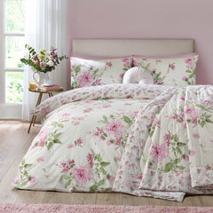 Catherine Lansfield Avebury Floral Cream Duvet Cover Bedding Set