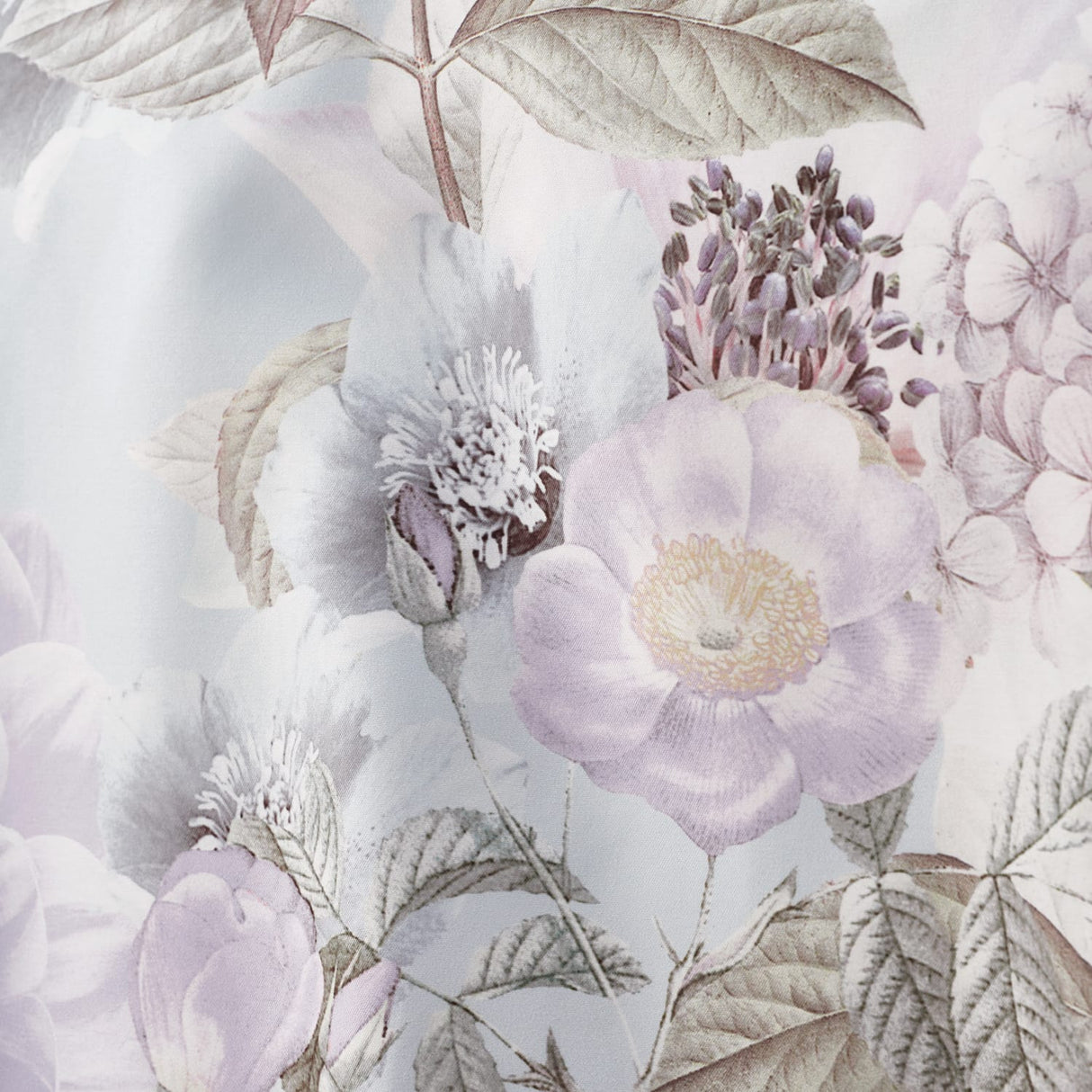 RHS Floral Serenity Floral Reversible Duvet Cover Set - Blue - Floral Serenity Duvet Set