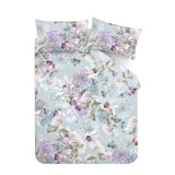 RHS Floral Serenity Floral Reversible Duvet Cover Set - Blue - Floral Serenity Duvet Set