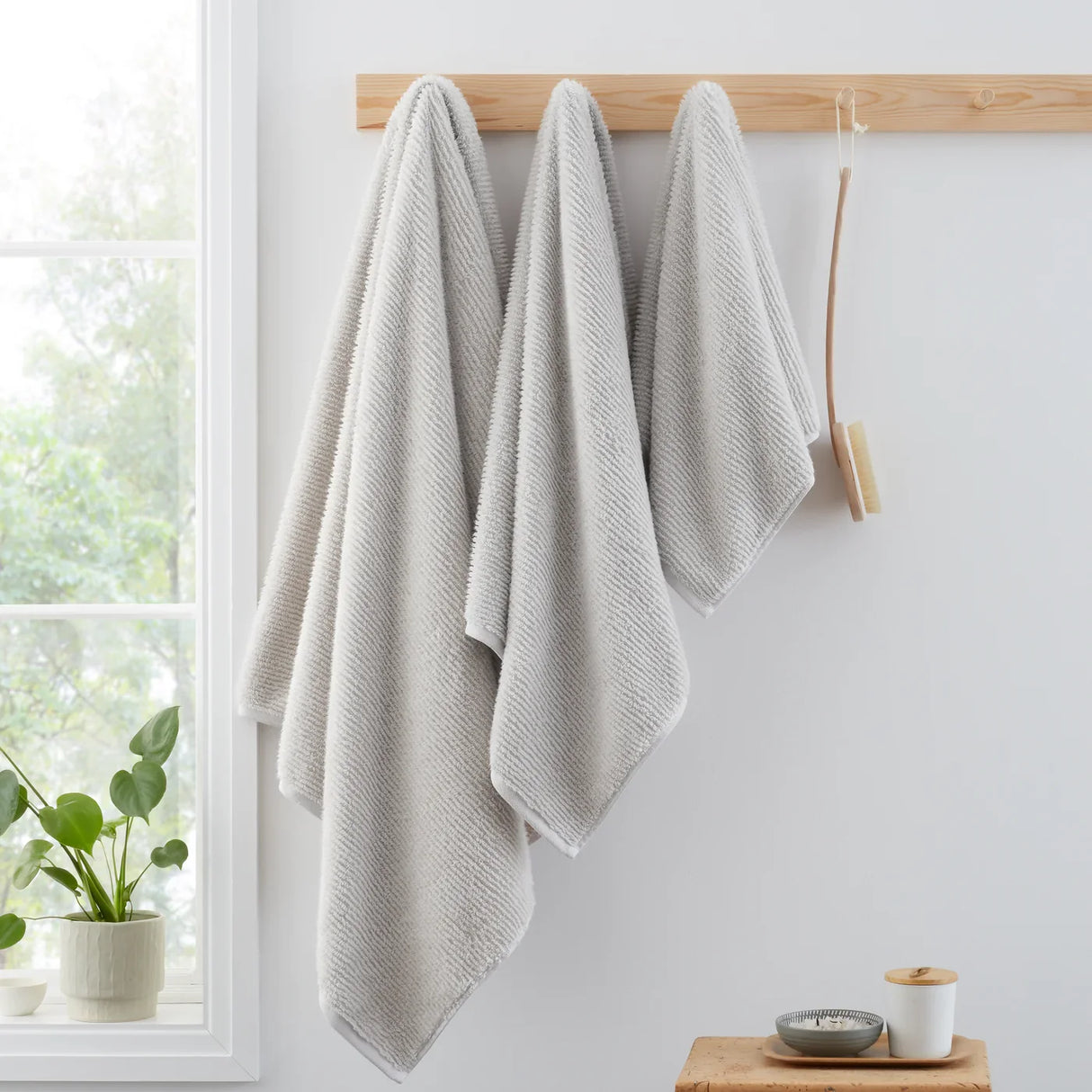 Bianca Zero Twist Spa 600 GSM 100% Cotton Towel - Silver Grey