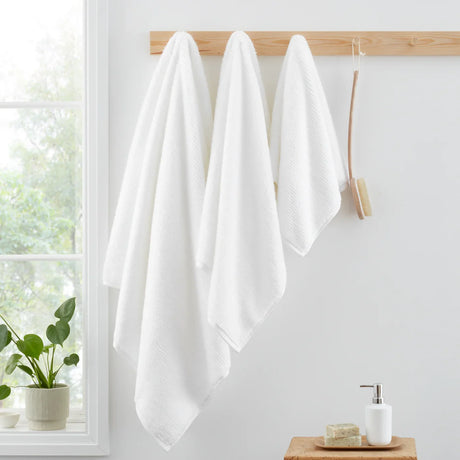 Bianca Zero Twist Spa 600 GSM 100% Cotton Towel - White