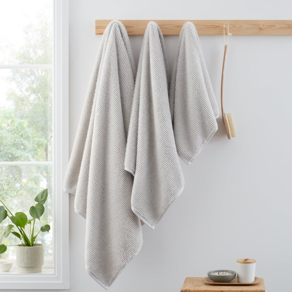 Bianca Zero Twist Spa 600 GSM 100% Cotton Towel - Silver Grey