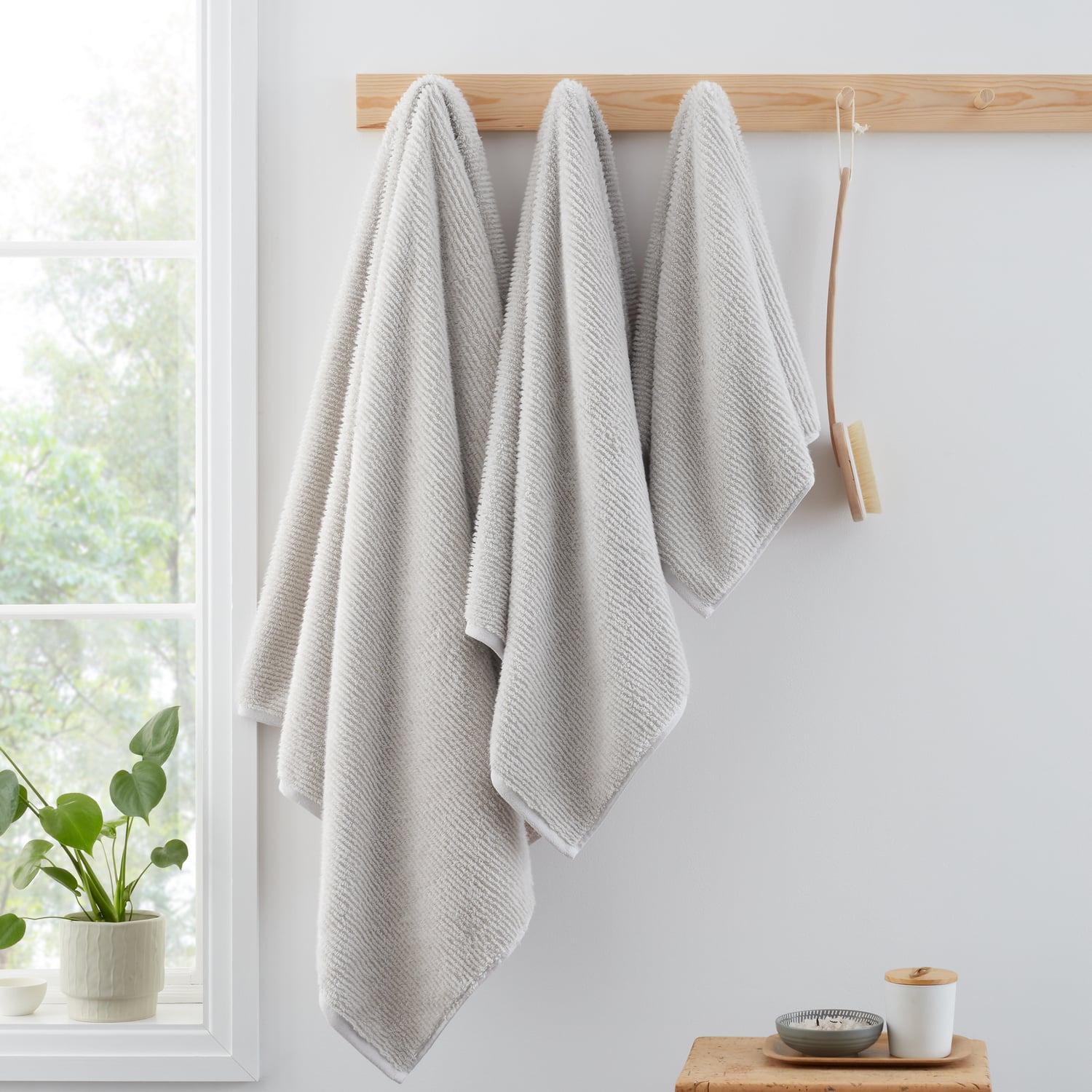 Bianca Zero Twist Spa 600 GSM 100% Cotton Towel - Silver Grey