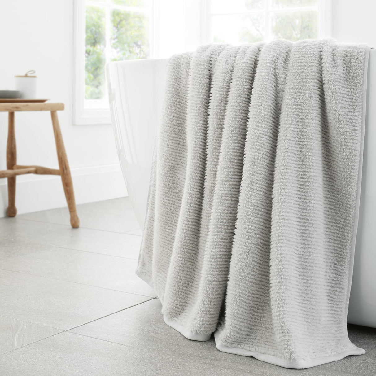 Bianca Zero Twist Spa 600 GSM 100% Cotton Towel - Silver Grey - Soft Zero Twist Spa Towel Silver