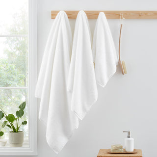 Bianca Zero Twist Spa 600 GSM 100% Cotton Towel - White