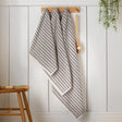 Catherine Lansfield Rice Weave Stripe 500 GSM Cotton Towels - Grey