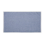 Catherine Lansfield Rice Weave Stripe 500 GSM Cotton Towels - Blue - Rice Weave Stripe Blue Towels