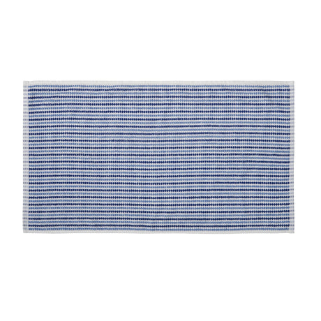 Catherine Lansfield Rice Weave Stripe 500 GSM Cotton Towels - Blue - Rice Weave Stripe Blue Towels