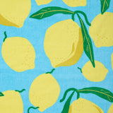 Catherine Lansfield Lemons Cotton 92x180cm Beach Sun Lounger Towel - Aqua Blue - Lemons Sun Lounger