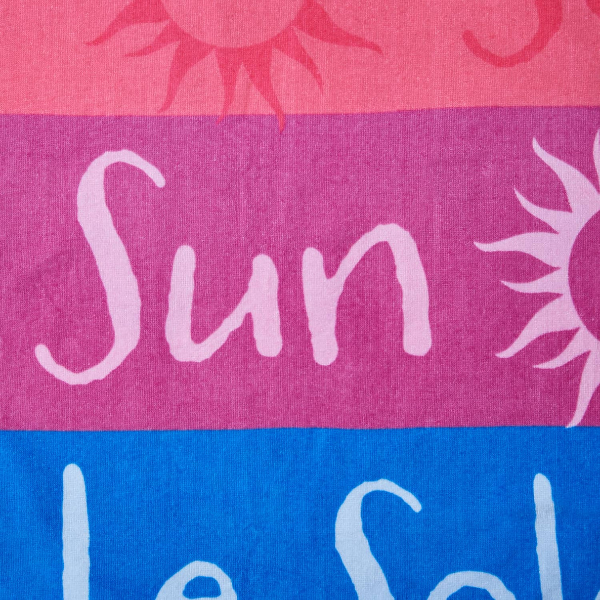 Catherine Lansfield Block Stripe Cotton Beach Sun Lounger Towel 92x180cm - Bright - Block Stripe Sun Lounger
