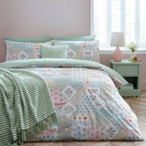 Catherine Lansfield Folk Patchwork Duvet Cover Set