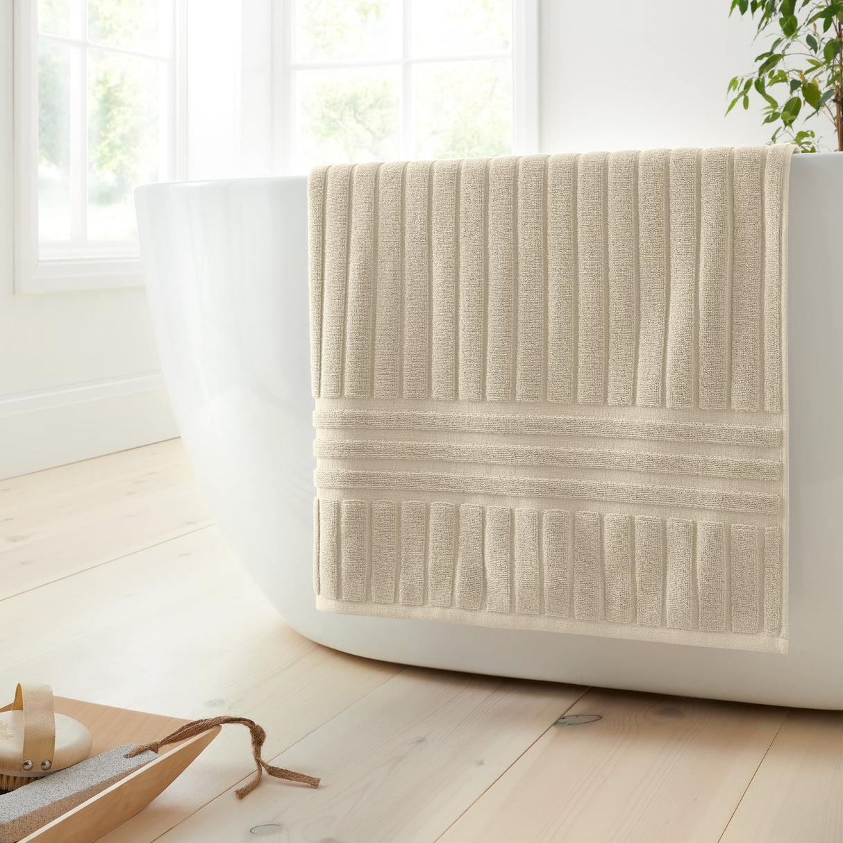Bianca Hotel 600gsm Cotton Towel - Natural