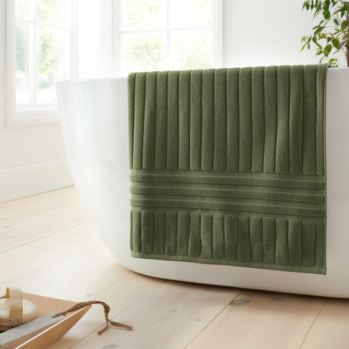 Bianca Hotel 600gsm Cotton Towel - Olive Green