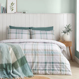 Catherine Lansfield Cartmel Check Reversible Duvet Cover Set with Pillowcase Soft